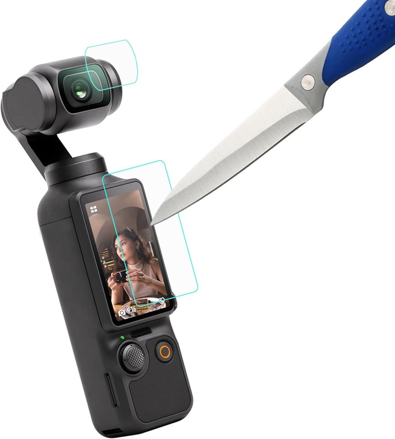 Mr Shield Screen Protector For DJI Osmo Pocket 3 Camera [Lens+LCD Screen] [3+3 Pack] [Tempered Glass] [Japan Glass with 9H Hardness] Screen Protector - Image 4